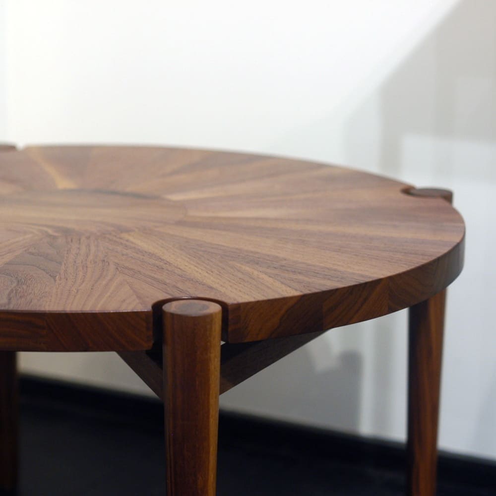 December 7th, 2021: Our circular walnut coffee table!